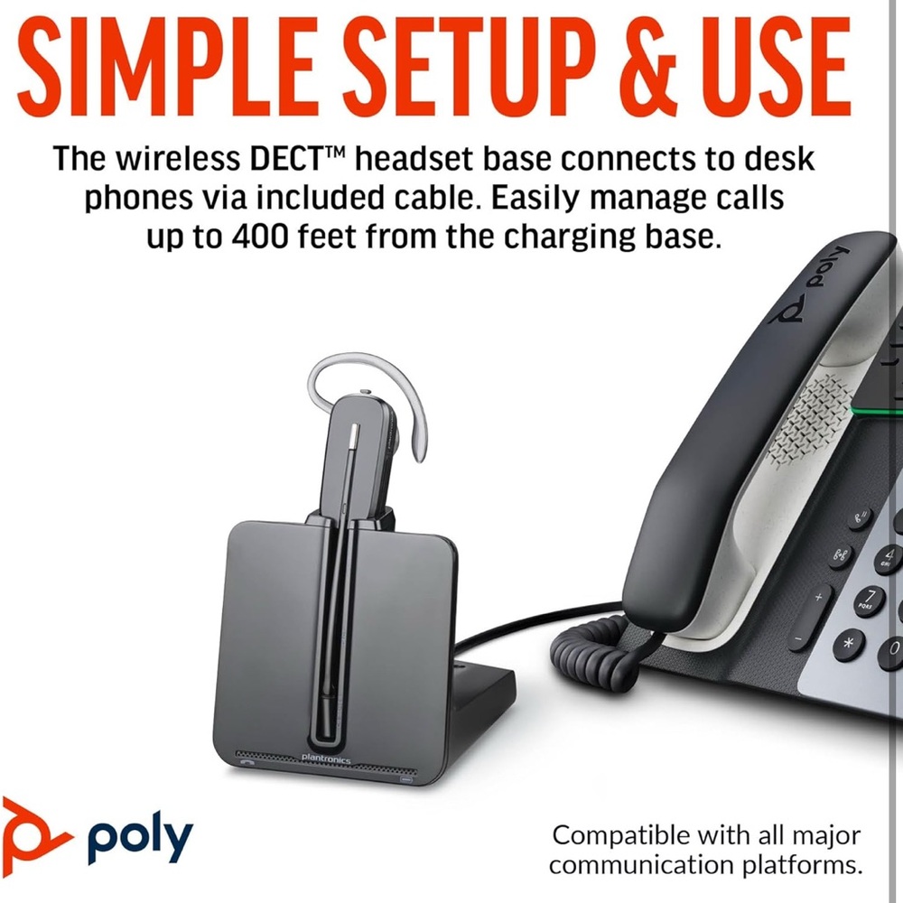 Poly CS540 Wireless DECT Headset - Picture 5 of 7
